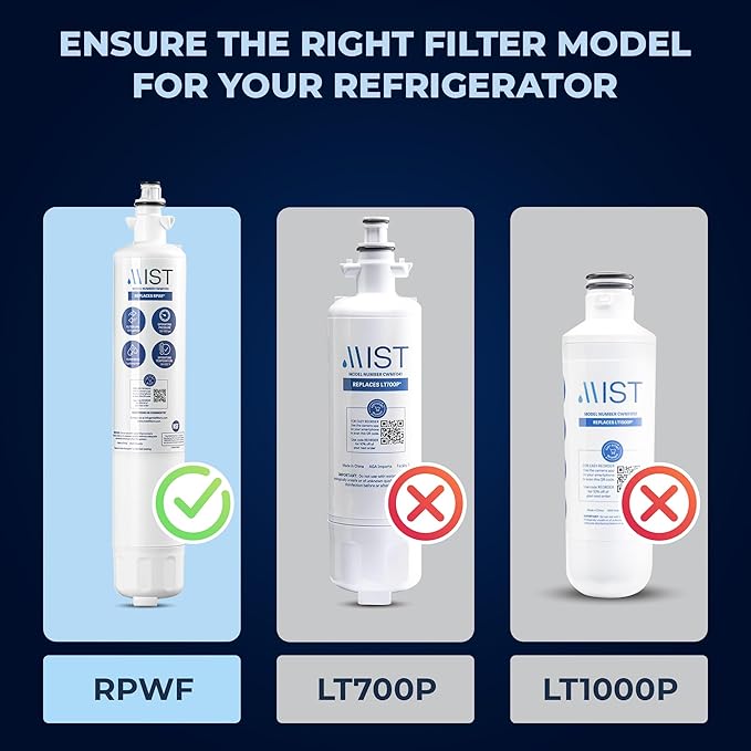 GE Refrigerator Water Filter - RPWF Replacement (1 Pack) Compatible with RWF1063, RWF3600A, WSG-4, DWF-36, R-3600, MPF15350, OPFG3-RF300, BCF77