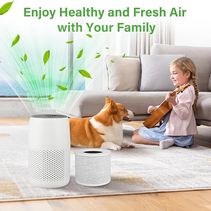 Core Mini Replacement Filter for LEVOIT Air Purifier, 3-Stages True HEPA Activated Carbon Filters Fit for LEVOIT Core Mini Air Purifier, Core Mini-RF 3Pack