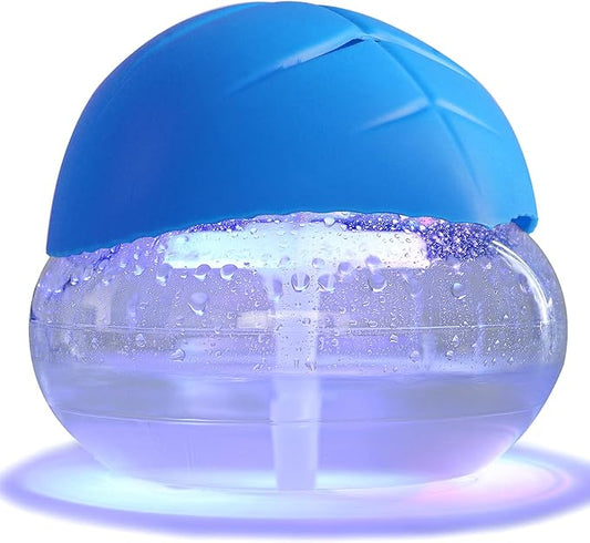 Water-Based Purifier Air Washer, Air Revitalizer & Freshener, Air Fresher with 7 LED Color Changing Light for Rooms (Blue)
