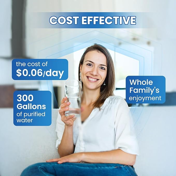 GOLDEN ICEPURE RFC6600A Compatible with 4396841 Refrigerator Water Filter, EDR3RXD1, KAD3RXD1, WHR3RXD1, 4396841, 4396710, Filter 3, 46-9083,46-9030