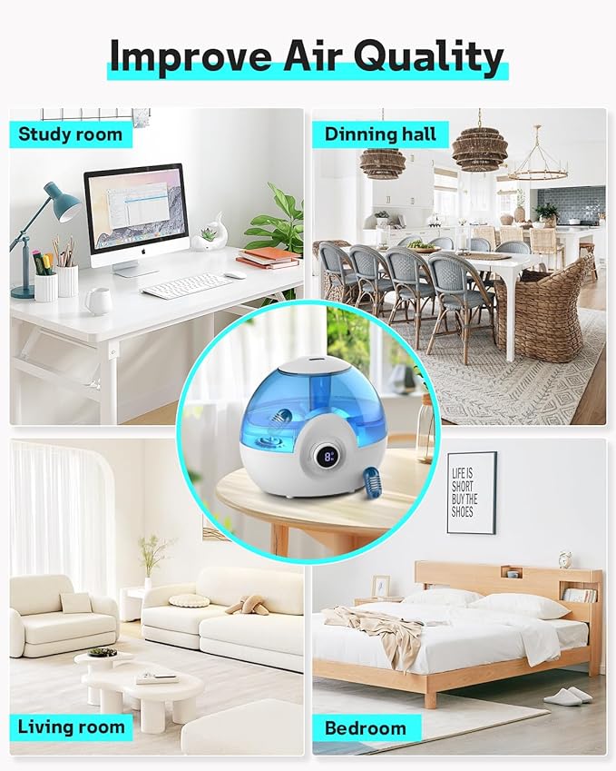 Leemone Demineralization Cartridge Compatible with HoMedics Ultrasonic Humidifiers, 20 Pack Humidifier Filter Replacements, Purifies Water, Filters Mineral Deposits