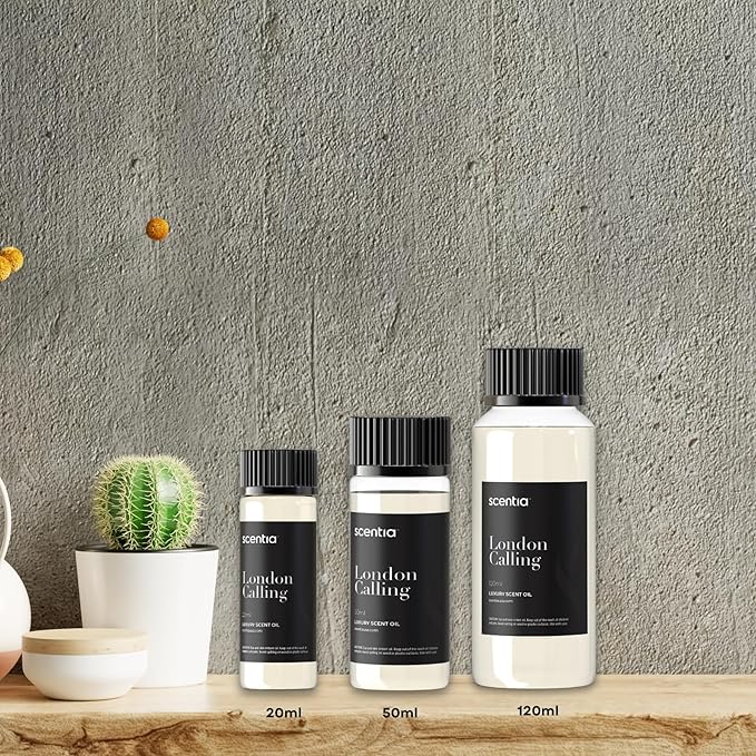 Hotel Diffuser Oil Inspired by Ferrari - 120 ml 4.06 fl oz - Fragrance Oil Blend White Tea, Cedarwood & Soku Lime for Aromatherapy Diffusers and Humidifiers - London Calling, Mothers Day Gift