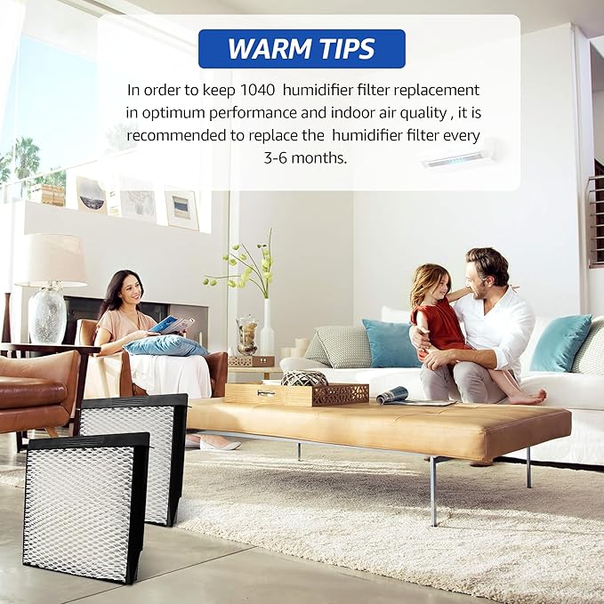 1040 Super Wick Humidifier Filter Replacement for Essick Air AIRCARE Humidifiers Filter B40 B40-C 3D6 100 5D6 700 7D6 100 D46 720 CM330AWHT CM330ABLK CM330DWHT CM330DBLK - 2 Pack