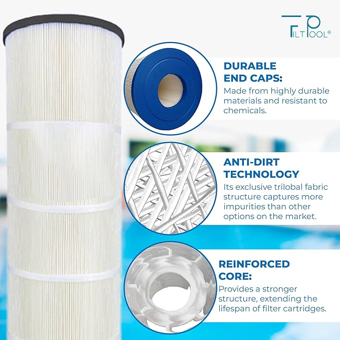 FP-23120 - Pool Filter Cartridge Replacement for Hayward C1200, Unicel C-8412, Filbur FC-1293 and PA120 Systems - Swimming Pool Cartridge Filter - Clean Water Filtration - 1 PC, 120 SQFT