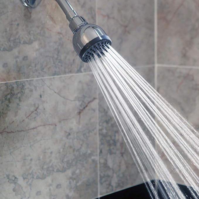 Aqua Elegante 3 Inch High Pressure Shower Head - Best Pressure Boosting, Wall Mount, Bathroom Showerhead For Low Flow Showers, 1.8 GPM - Chrome & California Certified