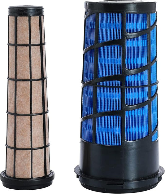 Inner and Outer Air Filter Kit Replace RE282286 RE282287 for John Deere 318D 319D 320D 323D 5045D 5045E 5050E 5055E 5060E 5065E 5075E 5075EF 5055E