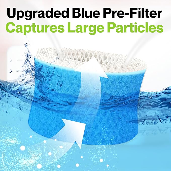 Durabasics 6 Pack of Premium Humidifier Filters Compatible with Honeywell Humidifier Filters HAC-504, HAC-504AW & Honeywell Filter A | Replacement for HCM 350 Cool Mist Humidifiers