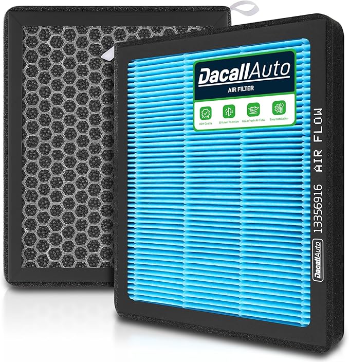 CF11966 HEPA Cabin Air Filter with Activated for Chevy Silverado 1500 2500 3500 HD Tahoe Colorado Cruze Equinox Malibu Impala Blazer GMC Sierra Buick Regal Cadillac ATS CTS. Replace 13356916