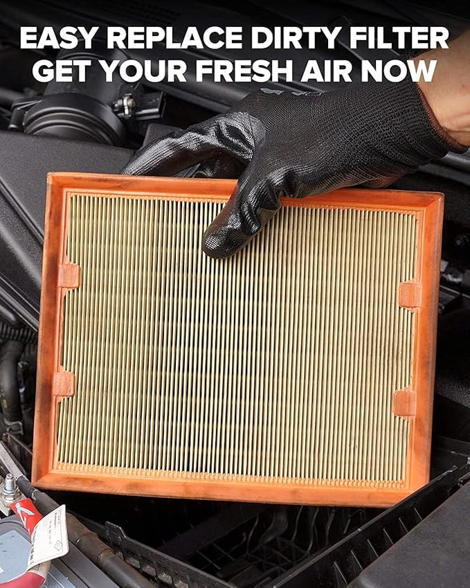 PHILTOP Engine Air Filter, Replacement for CA10465, Equinox 2.4L 2010-2017, Equinox 3.0L 2010-2012, Equinox 3.6L 2013-2017, Terrain 2.4L 2010-2017, Terrain 3.0L 2010-2012, Terrain 3.6L 2013-2017