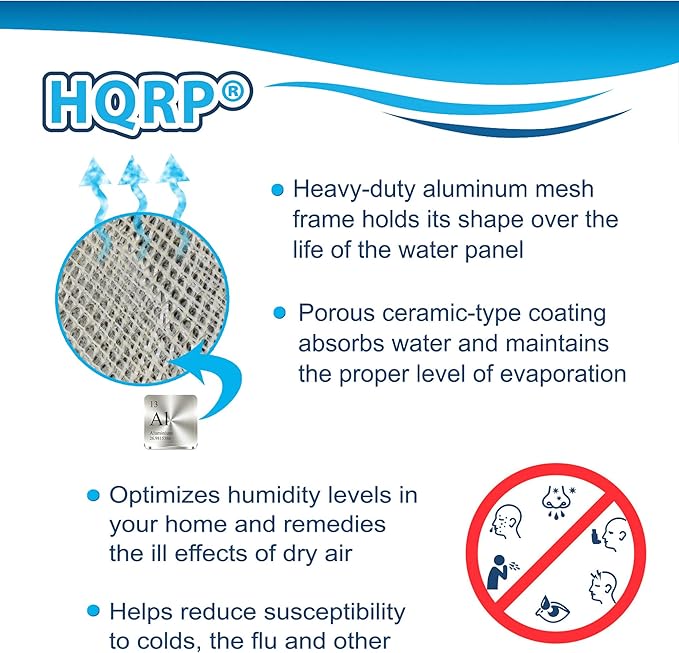 HQRP 2-pack Water Filter compatible with GeneralAire 570 570M 570A Whole House Humidifiers; GA10, ReservePro 7900, BestAirPro A10-PR A10PR Replacement