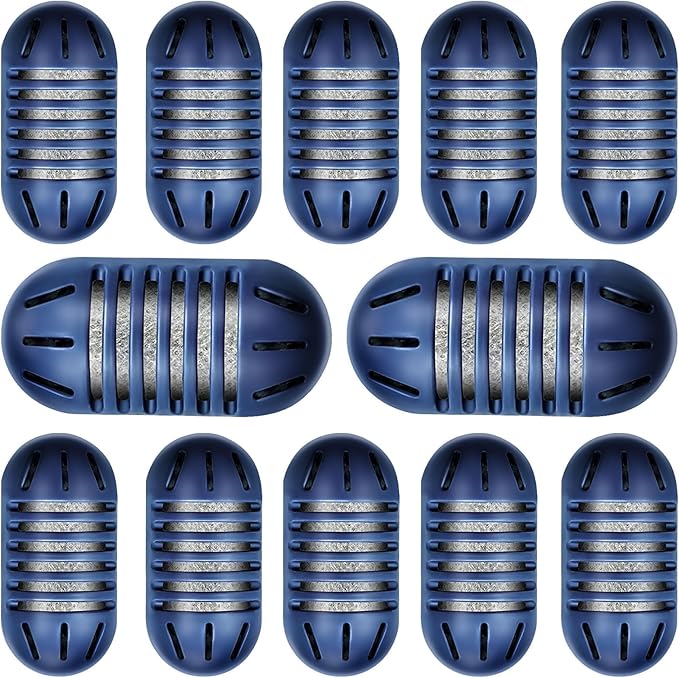 Demineralization Cartridge for HoMedics Ultrasonic Humidifiers, 12-Pack Decalcification Cartridges Filter Replacement, Filters Mineral Deposits Calcium, Prevents Hard Water Build-Up, Purifies Water