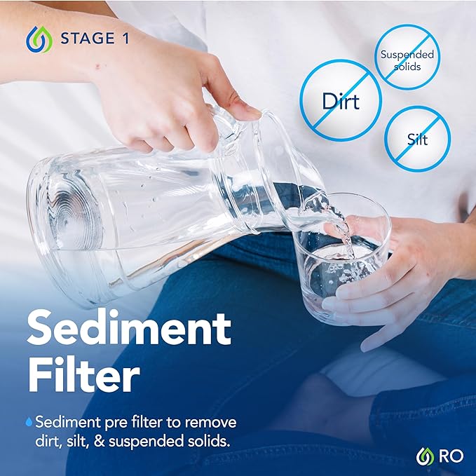 Kind Water 6-Stage Reverse Osmosis Drinking Water System with Chrome Faucet (Oil Rubbed Bronze)