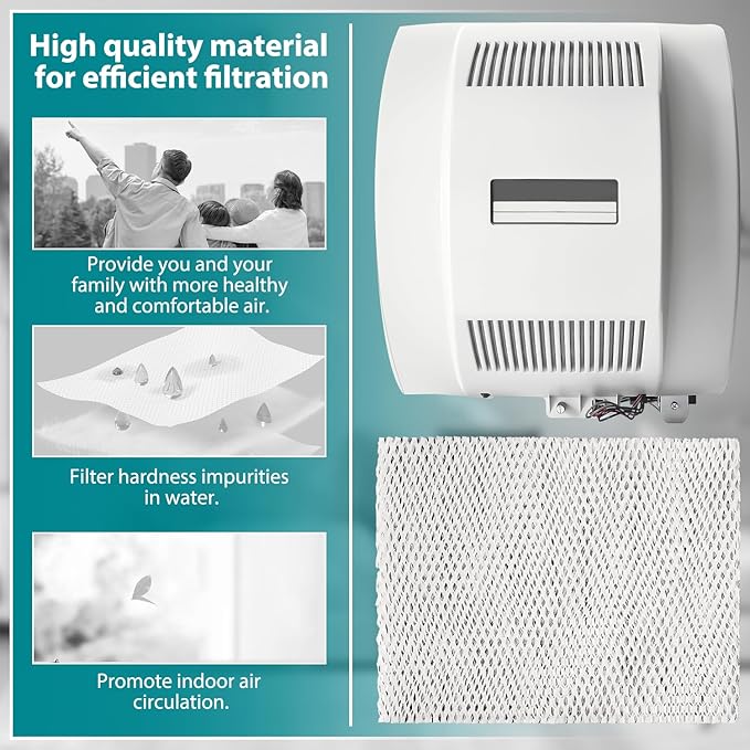 HASMX Humidifier Wick Filter Water Pad for Honeywell and Aprilaire A35W A-35W Furnace Humidifiers HE260A, HE260B, HE265A, HE265B, ME360, HE360 A/B, HE365 A/B, HC26E1004 Aprilaire 350 360 600 700 760