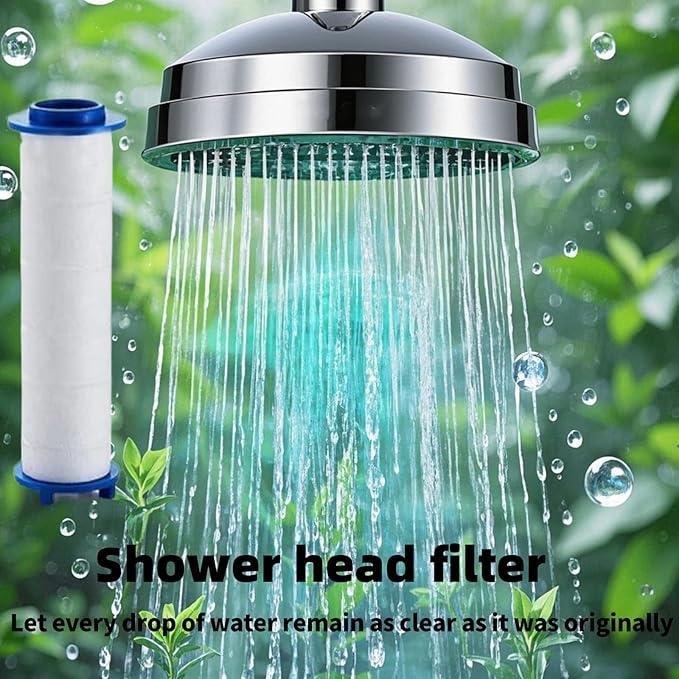 Shower head Filters, 10 Pcs, Ion Shower Drops Head Filter, PP Cotton Filtered Shower Handheld, Filter Element Multiple Specifications, Suitable for Different Models of Shower Heads (White, 6cm/2.36in)