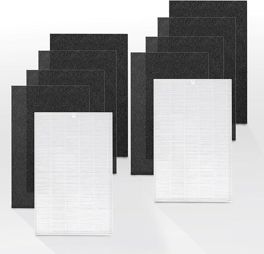 1216L H13 True HEPA Replacement Filter, Compatible with AP-1216L, 2 Stages with H13 True HEPA and Activated Carbon Filter Set (2 Pack)