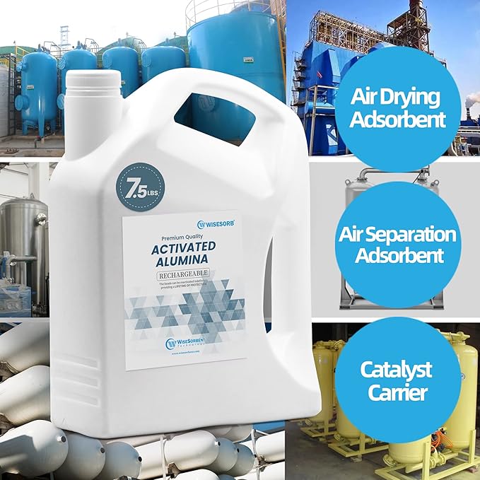 7.5 LBS Activated Alumina, Alumina Desiccant Great for Filament Drying, Reusable Dessicant Dehumidifiers Desiccant Moisture Absorber Prevent Wet Filament