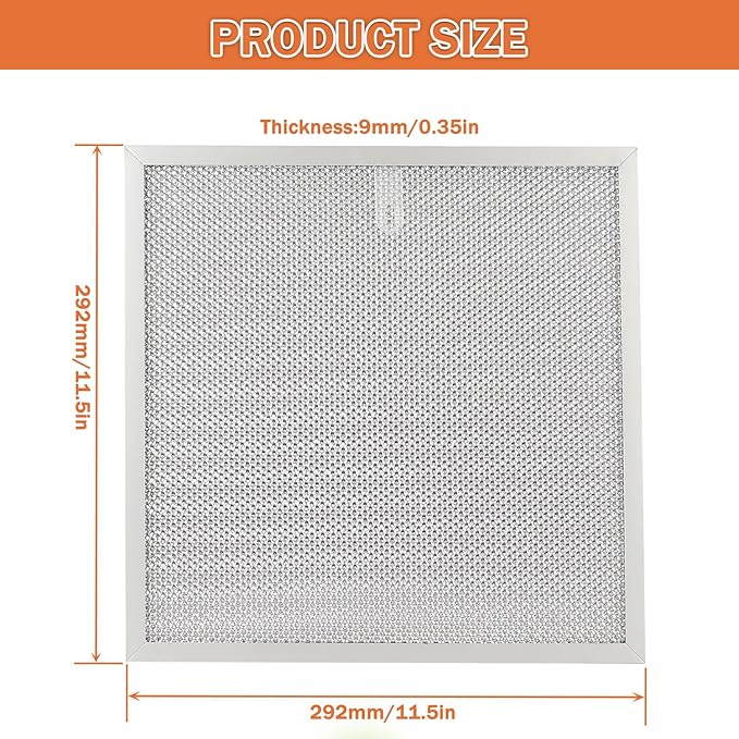 1 Pack S99010467 Range Hood Filter Replacement 5 Layer Aluminum Mesh Hood Grease Filter Fit for Broan Range Hood Filter BXT1 &Nutone AR1 series 99010467