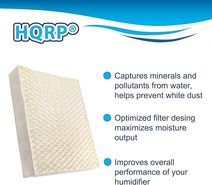 HQRP 4-Pack Filter Compatible with Stadler Form Oskar O-020 O-021 O-022 / Oskar Little O-101 O-102 O-103 O-104 / Oskar Big O-025 O-026A Evaporative Humidifiers, O-050 O-051 O-030 O-031 Replacement
