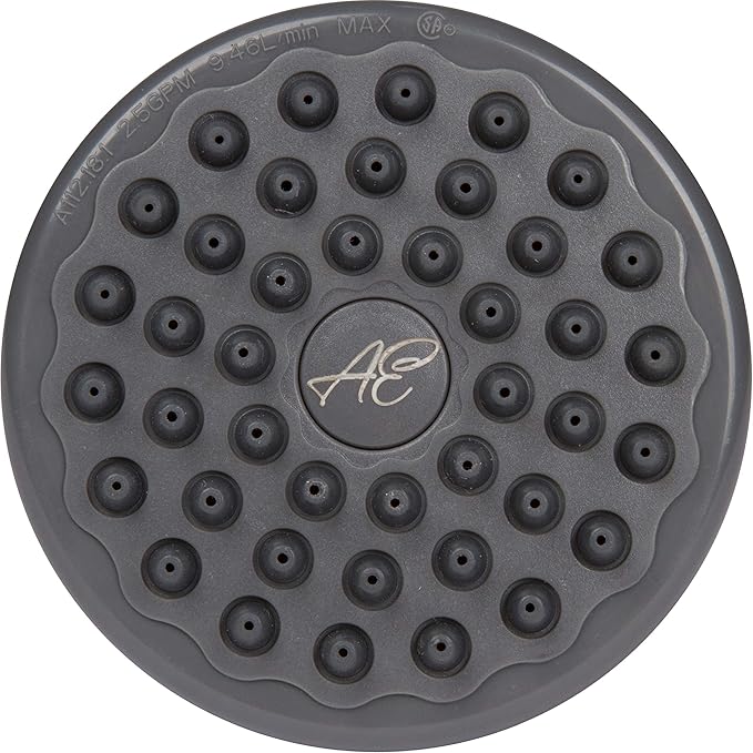 Aqua Elegante Low Water Pressure Shower Heads - Best High Pressure Boosting Wall Mount Showerhead - Indoor And Outdoor Modern Bath Spa Head, 1.8 GPM - Polished Brass & California Certified