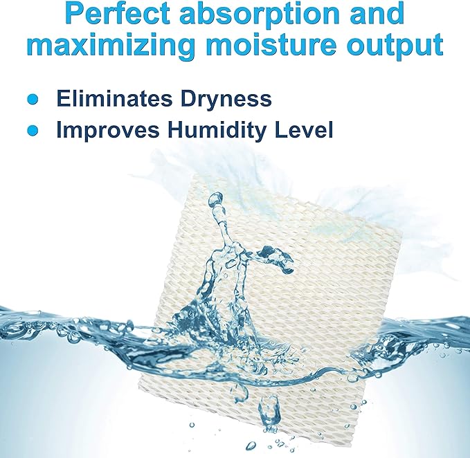 HQRP 2-Pack Humidifier Wick Filter Compatible with Sears Kenmore 14803, 14804, 14103, 14104, 14113, 14114, 14121, 14122 Humidifiers