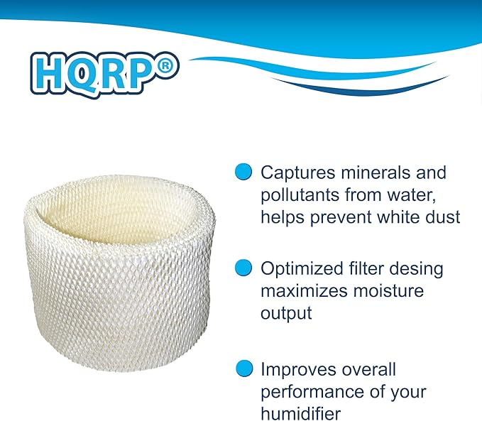 HQRP 3-pack Filter compatible with Walgreens 890-WGN 890WGN LEV320 HF212-UL Cool Mist Humidifiers, W889-WGN Replacement