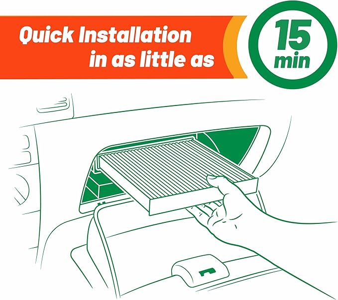 FRAM Fresh Breeze Cabin Air Filter Replacement for Car Passenger Compartment w/ Arm and Hammer Baking Soda, Easy Install, CF9846A for Subaru and Toyota Vehicles