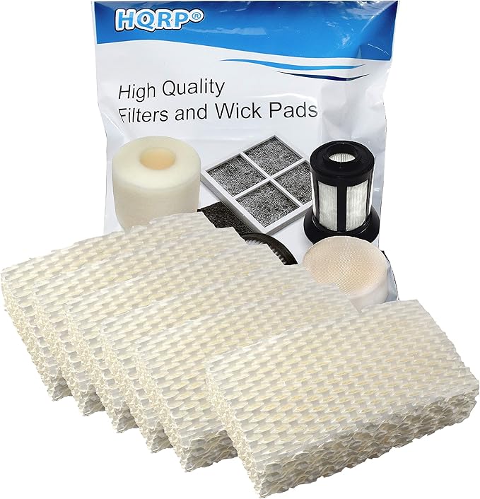 HQRP 6-Pack WF813 Humidifier Wick Filter for ProCare PCCM-832N PCCM-840 Cool Mist Humidifiers, AC813 PCWF813 PCWF813-24 Replacement