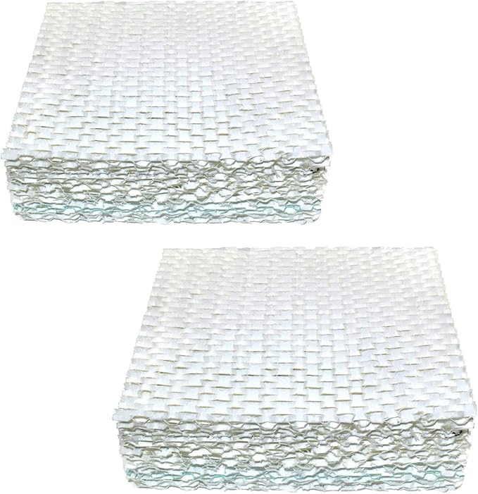 HQRP 2-Pack Wick Filter Replacement Compatible with Bemis Essick Air AIRCARE SS390DWHT, 826000, 826800, 826600, 826900, 821000, 821001, 831000 Evaporative Humidifiers