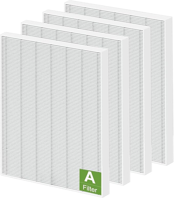 115115 HEPA Replacement Filter A Size 21 Compatible with Winix PlasmaWave C535 5300 5300-2 6300 6300-2 P300 AM90 9000 5000 5000B C909 9800 Air Purifier, 4 Pack