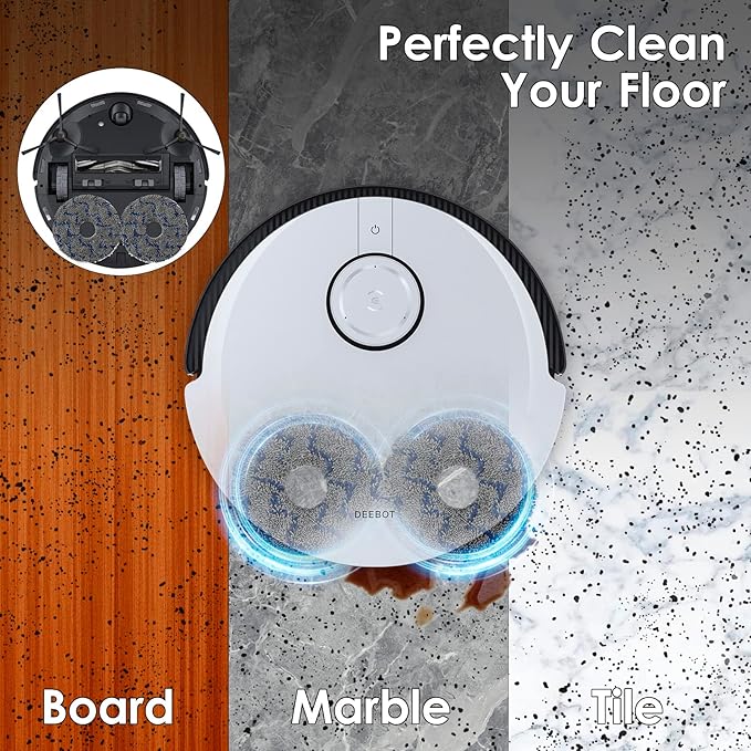(10 Pack) T30S Mop Pads for ECOVACS DEEBOT T30S/ T30S Combo/ T30 Omni/ X5 Pro Omni/ N30 Omni/ T30S AI/ T50 Pro Omni/ T50 Pro Max/ X2 Omni/ X1 PRO Omni/ T10 Omni/ T10 Turbo/Yeedi M12 Pro+ Mop Pad