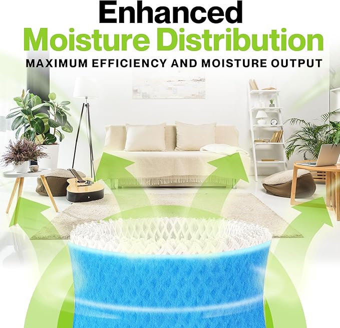 Durabasics 4 Pack of Premium Humidifier Filters Compatible with Honeywell Humidifier Filters HAC-504, HAC-504AW & Honeywell Filter A | Replacement for HCM 350 Filters & Cool Mist Humidifiers