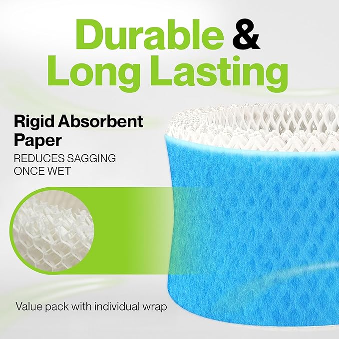 Durabasics 4 Pack of Premium Humidifier Filters Compatible with Honeywell Humidifier Filters HAC-504, HAC-504AW & Honeywell Filter A | Replacement for HCM 350 Filters & Cool Mist Humidifiers