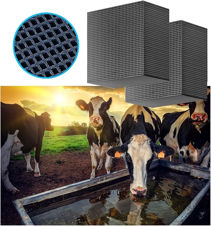 4in * 4in * 4in 2pcs Water Purification, Cube Activated Carbon Nano Water Purification Filter for Water Aquarium Fish Tank Activated Carbon pellets.