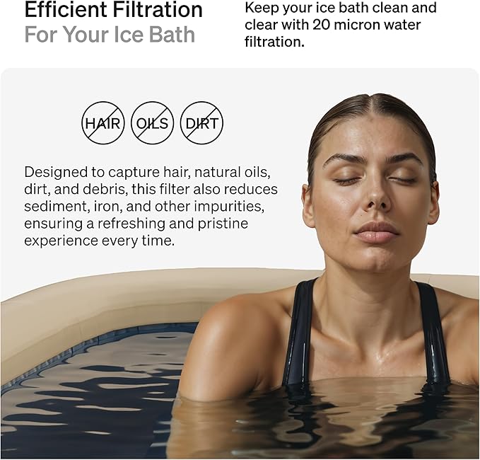 10" x 2.5" Cold Plunge Water Filter 20 Micron (6-Pack) Water Chiller Filter Replacement