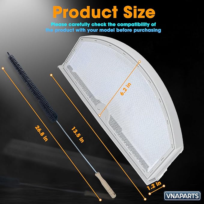 GTD42EASJ2WW GTX22EASK0WW GTD42GASJ0WW GTD45EASJ0WS GTD33EASK0WW GTD65EBSJ2WS GTD65EBSJ1WS Dryers Lint Filter Replaces For GE, HotPoint WE03X23881 HTX21EASK0WW GTD65EBSJ3WS GTD65GBSJ1WS GTD72EBSN0WS