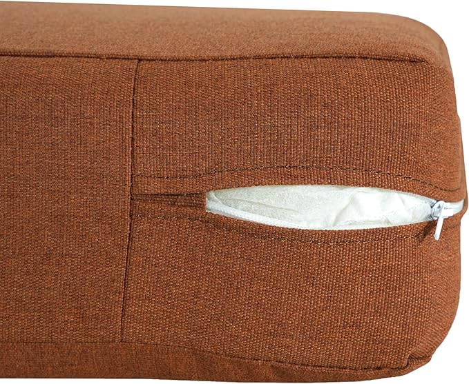 GDFStudio Outdoor Club Chair Cushion Set,5" Thick Water-Repellent Seat & Back Cushions,UV-Resistant Fabric,All-Weather Comfort Pads for Patio,Deck,Garden,Backyard Seating,Orange