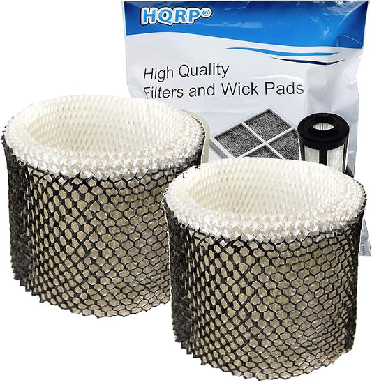 HQRP 2-Pack Wick Filter Compatible with Honeywell HC-888 HC-888N Filter C for HCM-890 HEV320 HCM-890B HCM-890C HEV320B HEV320W HCM-890-20 HCM-890LTG HCM-890MTG HCM-890LWS Humidifiers