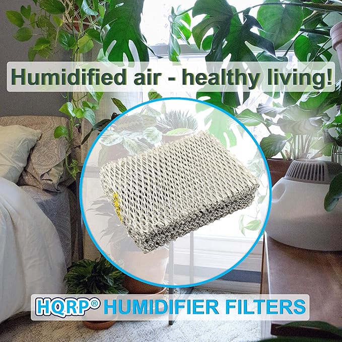 HQRP 2-Pack Humidifier Wick Filter for Hunter 31941 94124 Replacement fits Hunter 33201, 33202, 33204, 33222, 33223, 37201, 37202, 37222, 37223, 36202 Humidifiers