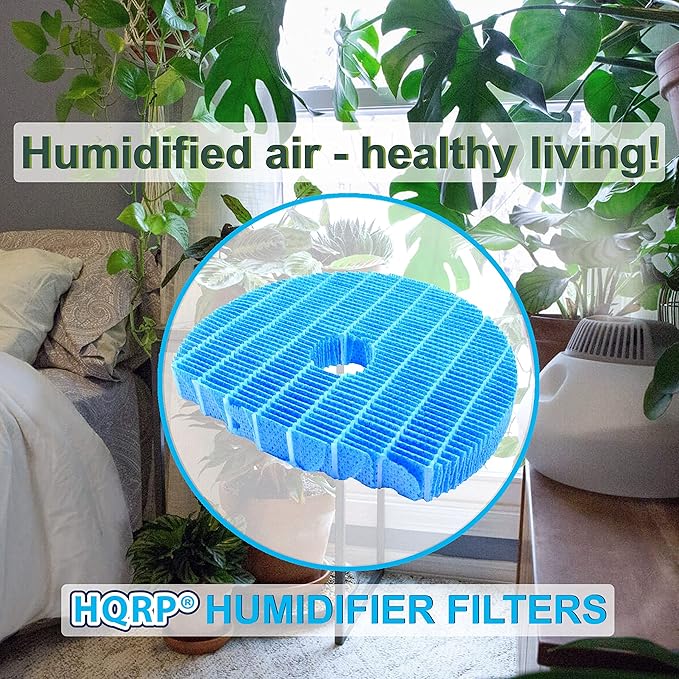 HQRP 2-Pack Humidifying Filter Compatible with Sharp KC-C70U, KC-C100U, KC-C150U, KC850U, KC860U Humidifier, FZC100MFU Replacement